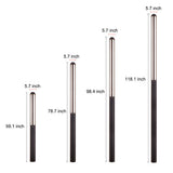 Modern Black LED Outdoor Pole Light Waterproof Minimalist Garden Yard Lamp Post for Villa