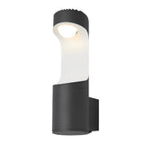 Modern Black LED Outdoor Wall Light Waterproof Aluminum Exterior Sconce for Garden Balcony