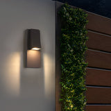 Modern Black LED Outdoor Wall Light Waterproof Rectangle Sconce for Porch and Patio