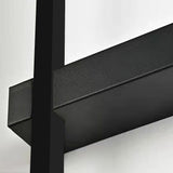 Modern Black LED Outdoor Wall Sconce Waterproof Linear Porch Light for Garden and Patio