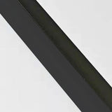 Modern Black LED Outdoor Wall Sconce Waterproof Linear Porch Light for Garden and Patio