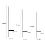 Modern Black LED Outdoor Wall Sconce Waterproof Linear Porch Light for Garden and Patio