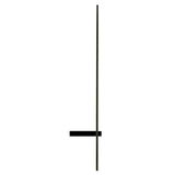Modern Black LED Outdoor Wall Sconce Waterproof Linear Porch Light for Garden and Patio