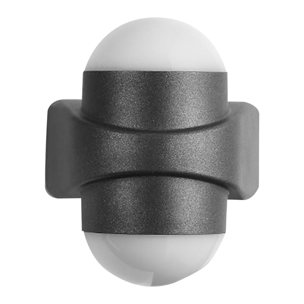 Modern Black LED Outdoor Wall Sconce Waterproof Up and Down Light Fixture for Villa and Patio