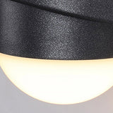 Modern Black LED Outdoor Wall Sconce Waterproof Up and Down Light Fixture for Villa and Patio