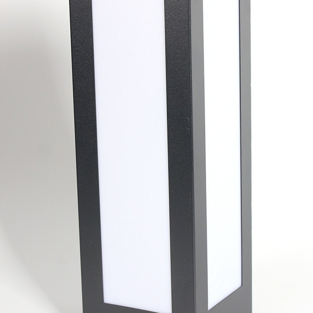 Modern Black LED Solar Pathway Lights Waterproof Outdoor Garden Lawn Lamp