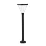 Modern Black LED Solar Pathway Lights Waterproof Outdoor Landscape Garden Post Lighting