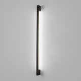 Modern Black LED Strip Wall Sconce Minimalist Postmodern 3 Step Dimming Lighting Fixture