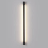 Modern Black LED Strip Wall Sconce Minimalist Postmodern 3 Step Dimming Lighting Fixture