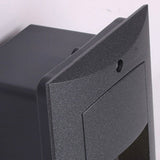 Modern Black LED Waterproof Outdoor Step Lights Recessed Rectangle Stair Wall Sconces IP65