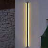 Modern Black Long Strip LED Outdoor Wall Light Waterproof Minimalist Exterior Sconce