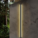 Modern Black Long Strip LED Outdoor Wall Light Waterproof Minimalist Exterior Sconce