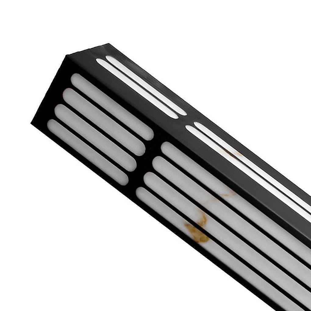 Modern Black Long Strip Outdoor Wall Light Waterproof IP65 LED Sconce for Villa Yard and Garden