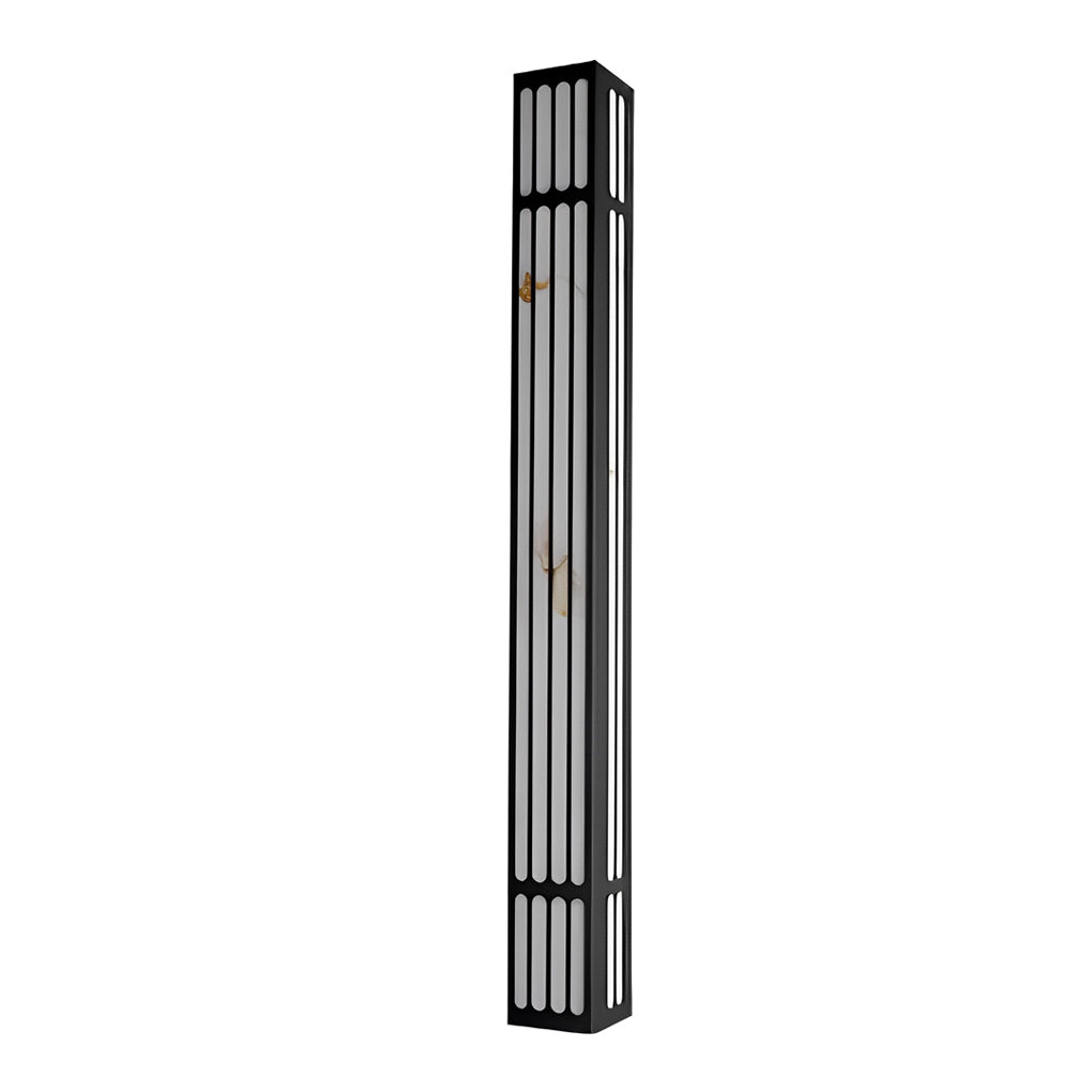 Modern Black Long Strip Outdoor Wall Light Waterproof IP65 LED Sconce for Villa Yard and Garden