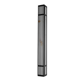 Modern Black Long Strip Outdoor Wall Light Waterproof IP65 LED Sconce for Villa Yard and Garden
