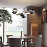 Modern Black Metal Penta Electrolier Chandelier for Contemporary Interior Lighting