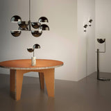 Modern Black Metal Penta Electrolier Chandelier for Contemporary Interior Lighting