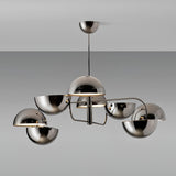 Modern Black Metal Penta Electrolier Chandelier for Contemporary Interior Lighting