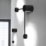 Modern Black Minimalist Linear LED Wall Sconce Nordic Artistic Light for Living Room