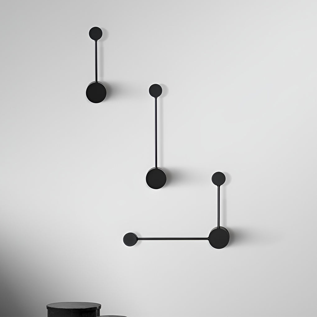 Modern Black Minimalist Linear LED Wall Sconce Nordic Artistic Light for Living Room