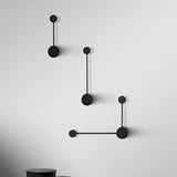 Modern Black Minimalist Linear LED Wall Sconce Nordic Artistic Light for Living Room