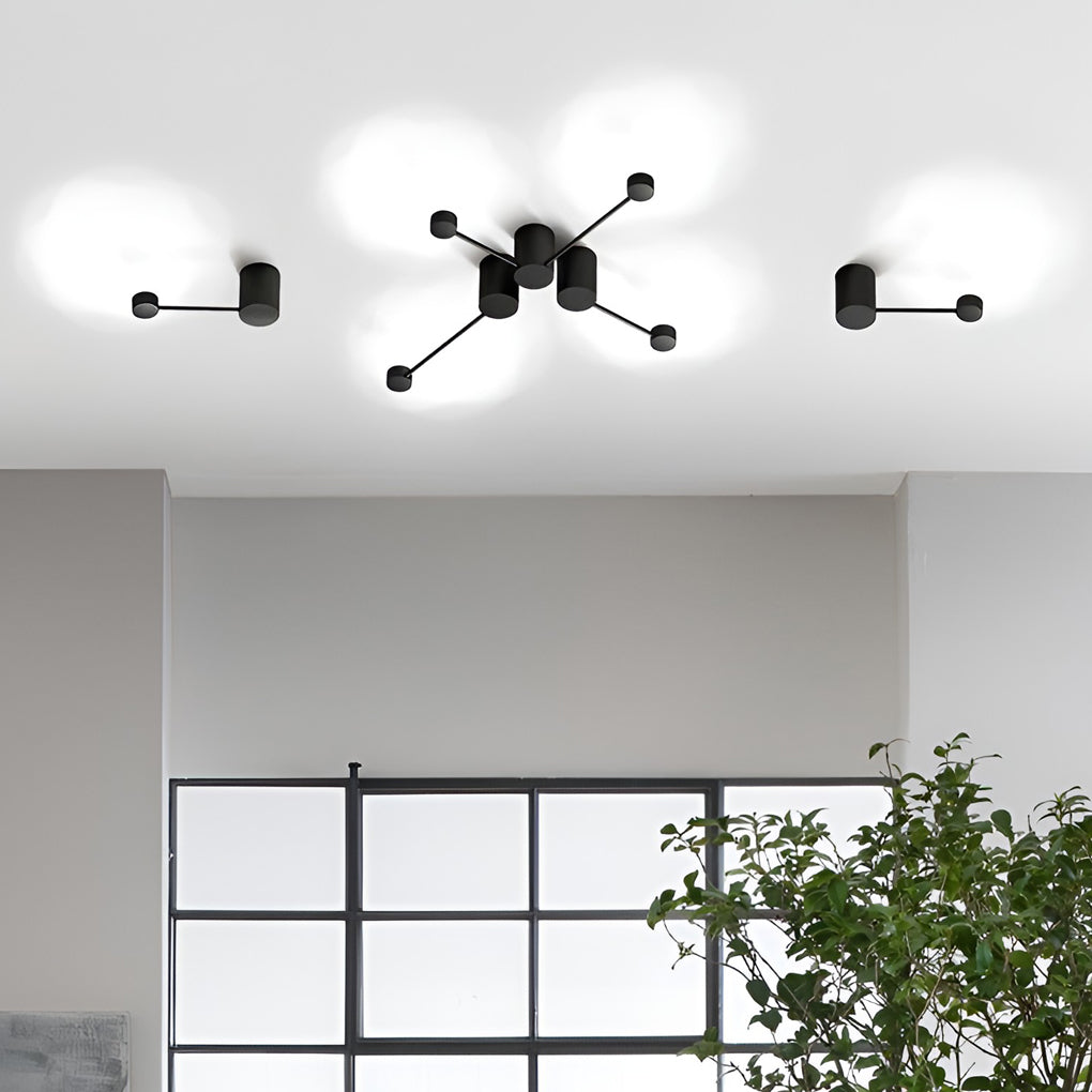 Modern Black Minimalist Linear LED Wall Sconce Nordic Artistic Light for Living Room