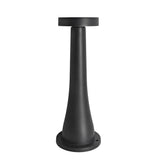 Modern Black Mushroom LED Landscape Path Light Waterproof Aluminum Outdoor Garden Bollard