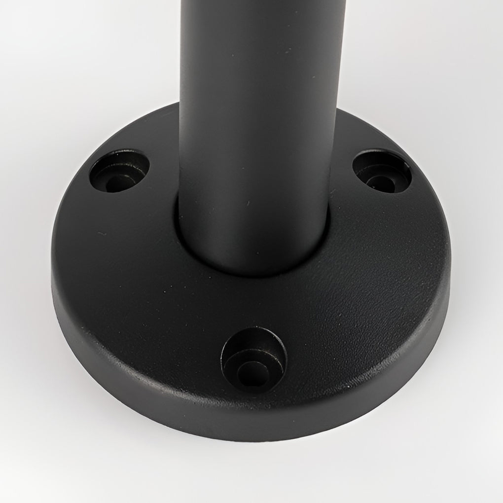 Modern Black Mushroom LED Outdoor Path Light Waterproof IP65 Garden Landscape Pedestal Lamp