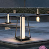 Modern Black Outdoor Floor Lamp Waterproof Portable LED Garden Light with Handle