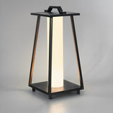 Modern Black Outdoor Floor Lamp Waterproof Portable LED Garden Light with Handle
