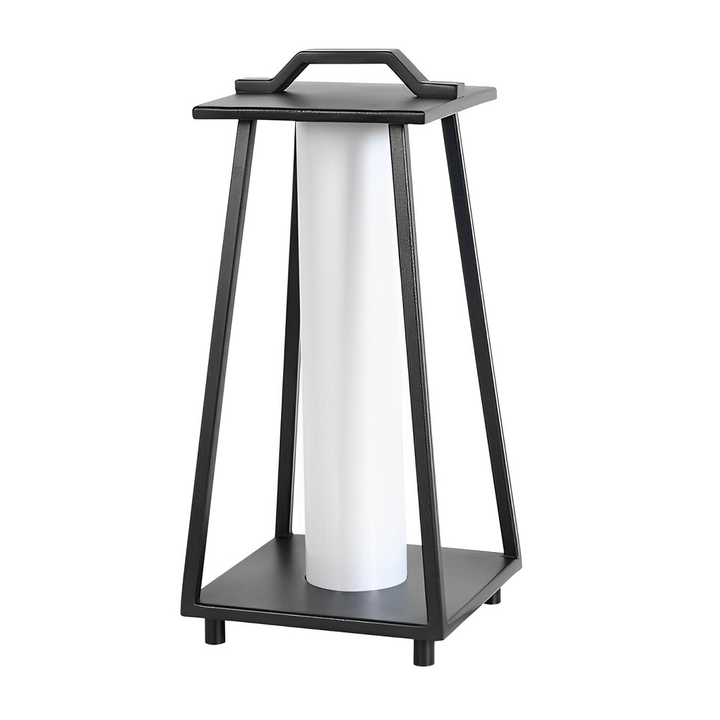 Modern Black Outdoor Floor Lamp Waterproof Portable LED Garden Light with Handle