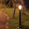 Modern Black Outdoor Lawn Light Waterproof Garden Pathway Lamp for Yard and Villa