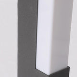 Modern Black Outdoor LED Garden Path Light Waterproof Aluminum Landscape Pillar