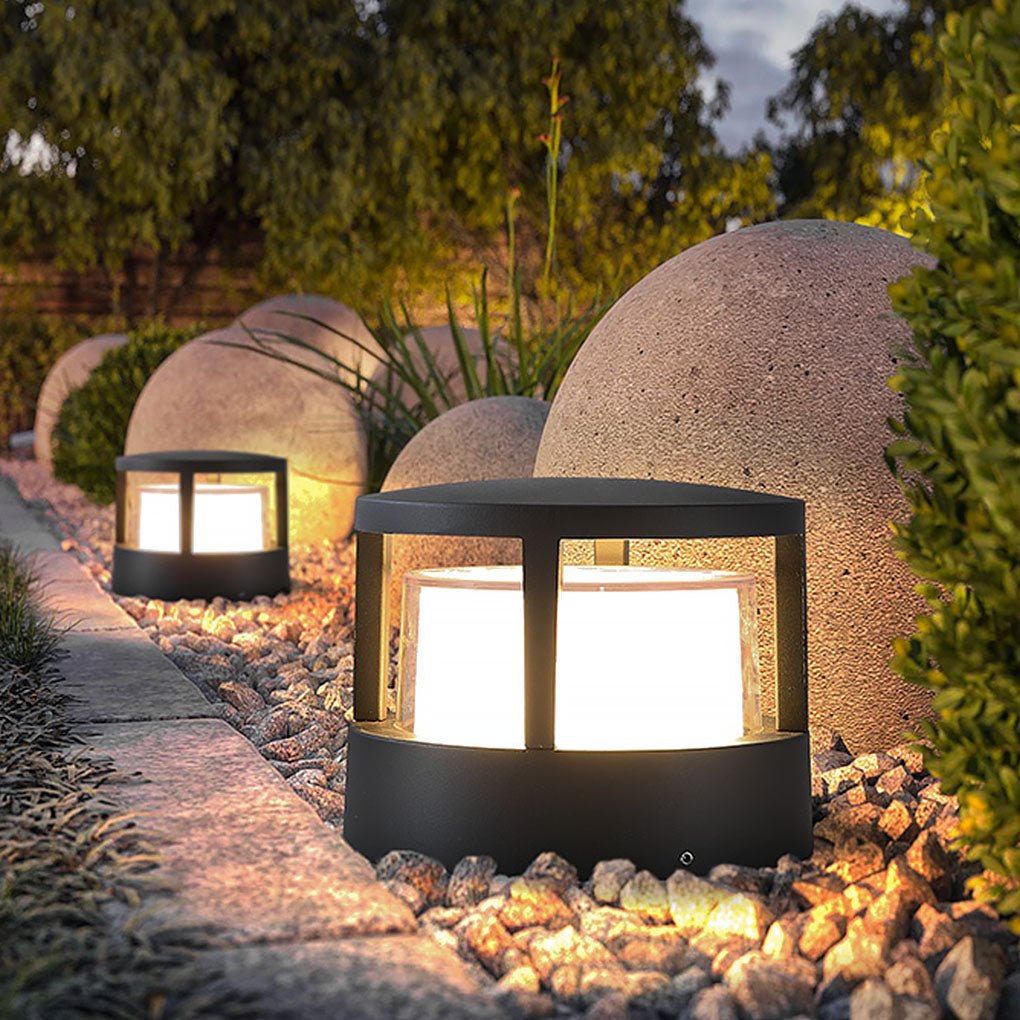 Modern Black Outdoor LED Path Light Waterproof IP65 Landscape Lighting for Garden Courtyard and Villa