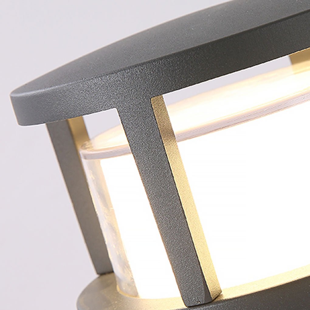 Modern Black Outdoor LED Path Light Waterproof IP65 Landscape Lighting for Garden Courtyard and Villa