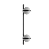 Modern Black Outdoor LED Sconce with Creative Flowerpot Waterproof Garden Wall Light Fixture