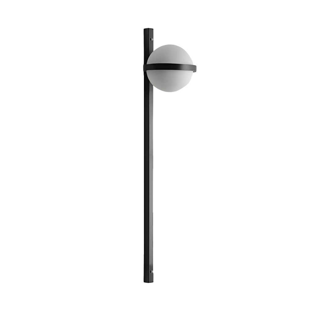 Modern Black Outdoor LED Sconce with Creative Flowerpot Waterproof Garden Wall Light Fixture