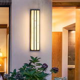 Modern Black Outdoor LED Wall Light IP54 Waterproof Resin Sconce for Garden and Villa