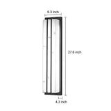 Modern Black Outdoor LED Wall Light IP54 Waterproof Resin Sconce for Garden and Villa
