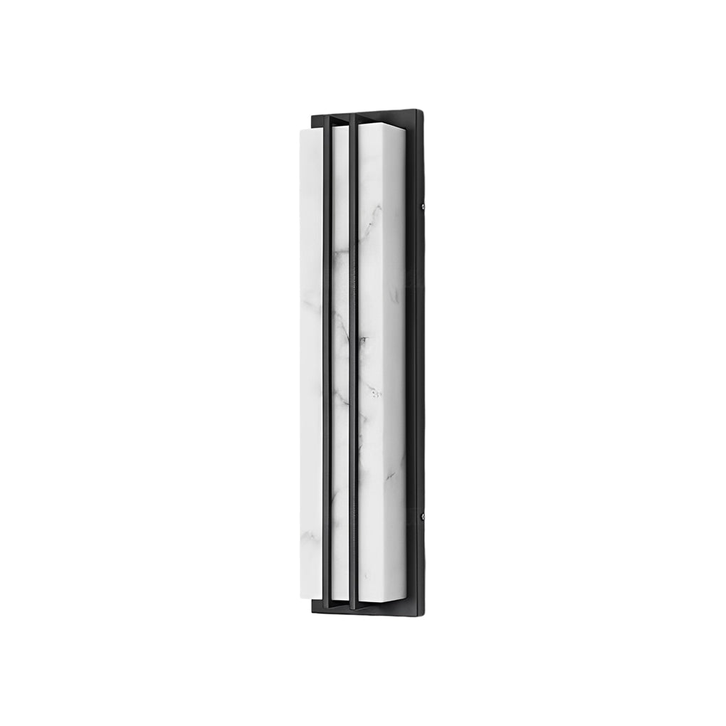 Modern Black Outdoor LED Wall Light IP54 Waterproof Resin Sconce for Garden and Villa