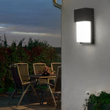 Modern Black Outdoor LED Wall Light Waterproof 10W Aluminum Porch Sconce Fixture