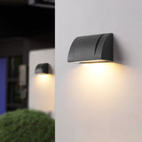Modern Black Outdoor LED Wall Sconce Waterproof Exterior Light for Garden and Patio