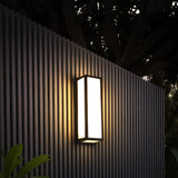 Modern Black Outdoor LED Wall Sconce with Motion Sensor IP65 Waterproof Lighting for Porch Garden