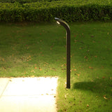 Modern Black Outdoor Pathway Lights Waterproof IP65 COB LED Garden Landscape Bollard Lighting