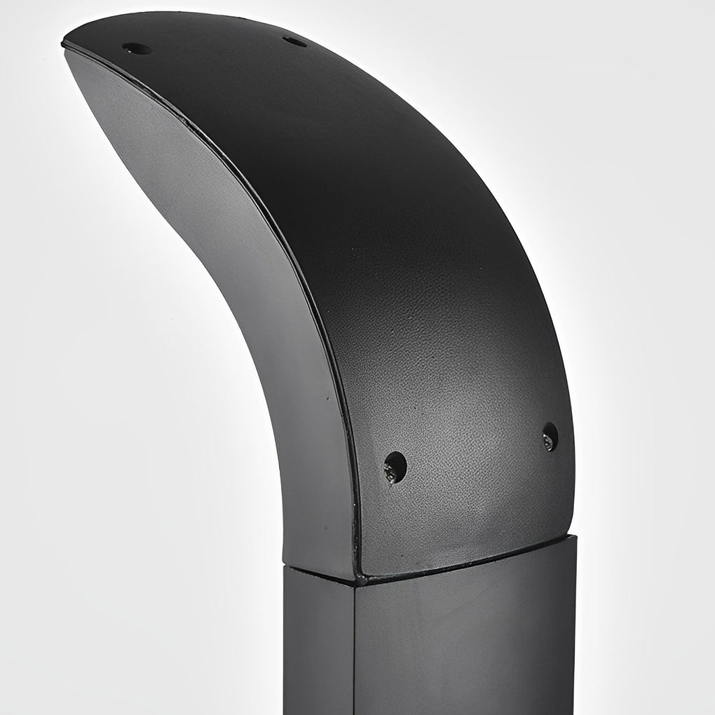 Modern Black Outdoor Pathway Lights Waterproof IP65 COB LED Garden Landscape Bollard Lighting