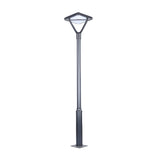 Modern Black Outdoor Solar Lamp Post Light Waterproof LED Street Lighting for Garden Path