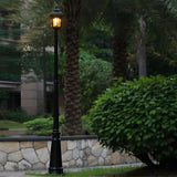 Modern Black Outdoor Street Light Waterproof LED Post Lamp for Garden and Lawn