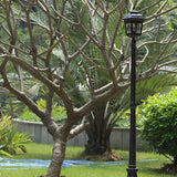 Modern Black Outdoor Street Light Waterproof LED Post Lamp for Garden and Lawn