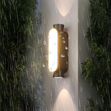 Modern Black Outdoor Wall Sconce IP65 Waterproof LED Up and Down Exterior Aluminum Light Fixture