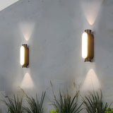 Modern Black Outdoor Wall Sconce IP65 Waterproof LED Up and Down Exterior Aluminum Light Fixture